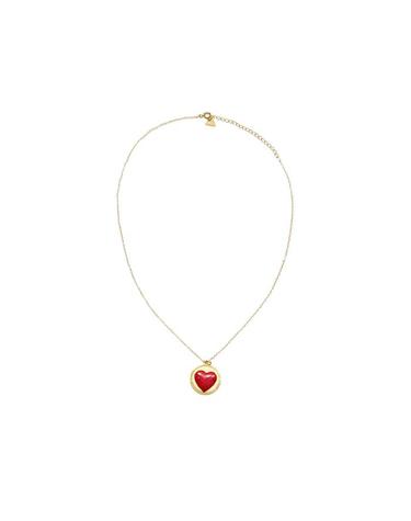 윌헬미나 가르시아 GOLD PENDANT ON SKINNY CHAIN/ BLM038-RED HEART