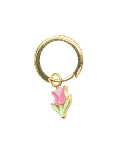윌헬미나 가르시아 GOLD TULIP EARRING/ BLM009-PINK