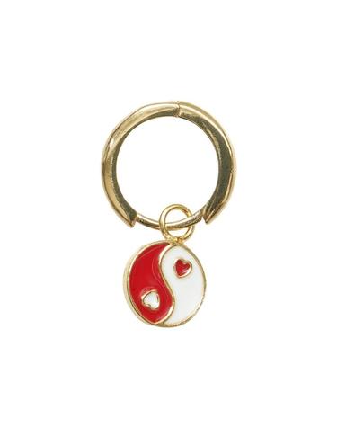 윌헬미나 가르시아 GOLD YIN/YANG EARRING/ YY007-RED