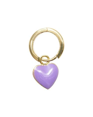윌헬미나 가르시아 GOLD HEART EARRING/ HRT005-PURPLE