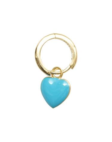윌헬미나 가르시아 GOLD HEART EARRING/ HRT005-TURQUOISE