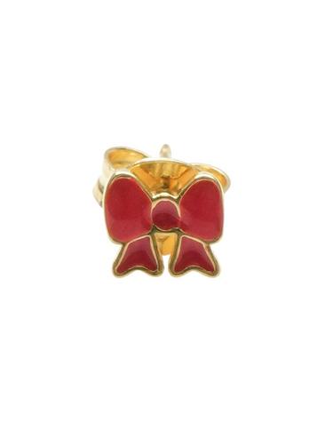 윌헬미나 가르시아 MINNIE BOW STUD EARRING/ SS2024-RED