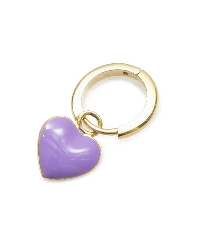 빌헬미나 가르시아 윌헤미나 가르시아 윌헬미나 가르시아 GOLD HEART EARRING/ HRT005-PURPLE 퍼플 착용컷