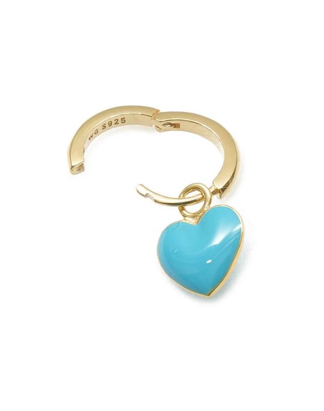빌헬미나 가르시아 윌헤미나 가르시아 윌헬미나 가르시아 GOLD HEART EARRING/ HRT005-TURQUOISE 블루 착용컷