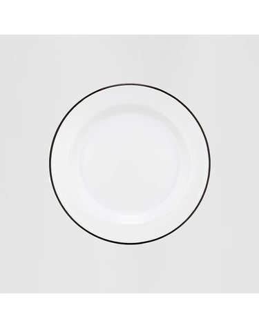 팔콘 플레이트 24cm 화이트 블랙림