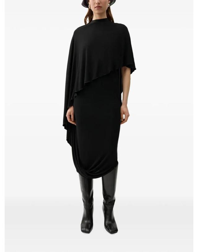 로데비어 [해외직구] 26 FW 로데브예 Kate caped asymmetrical midi dress RODEBJERKATEDRESS TP458521697 착용컷