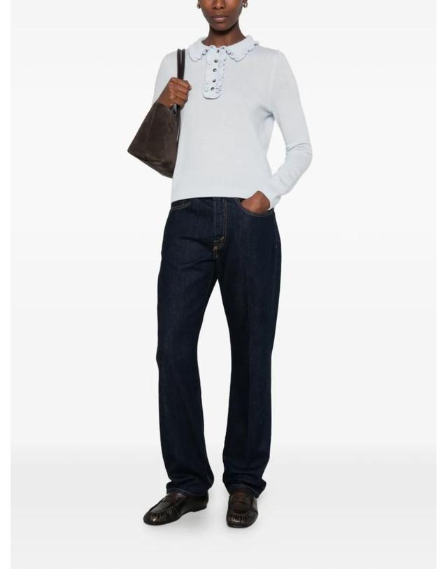 얼루드 [해외직구] 26 FW 얼루드 ruffle trim polo shirt 2651712510 TP459088178 착용컷