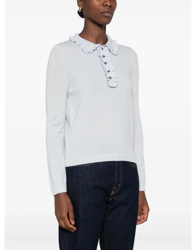 얼루드 [해외직구] 26 FW 얼루드 ruffle trim polo shirt 2651712510 TP459088178 착용컷