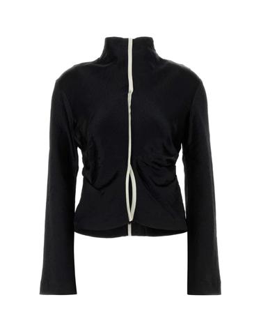 [해외직구] 24FW 나누슈카 블랙 새틴 Domini 블라우스 NW24FWSH33799BLACKECRU TP572976264