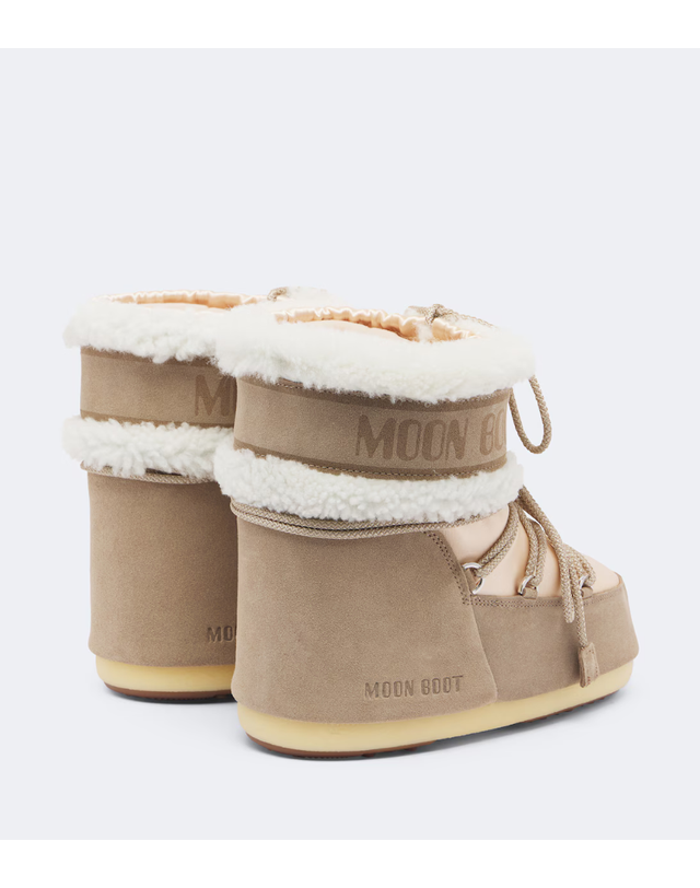 문부츠 [해외직구] 26 FW 문부츠 Icon Low Pearly Plus 새틴 스노우 부츠 TP581704780 착용컷