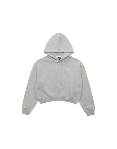 스페이스 악어 세미크롭 우먼 후드맨투맨