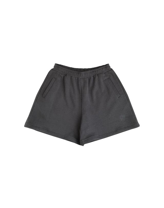 발비 피그먼트 오버핏 스웨트 쇼츠 착용컷