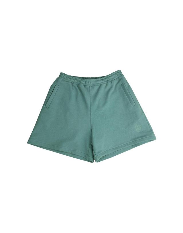 발비 피그먼트 오버핏 스웨트 쇼츠 착용컷