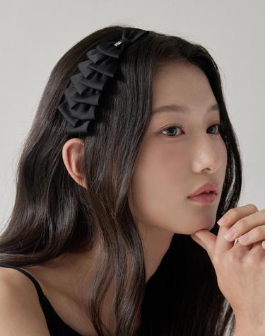 레이어드 리본 헤어밴드 JP-25-085HB