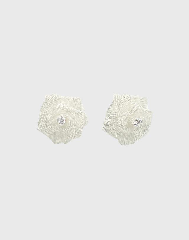 장폴클라리쎄 장폴 클라리쎄 로즈 큐빅 귀걸이 JB-25-004E 착용컷