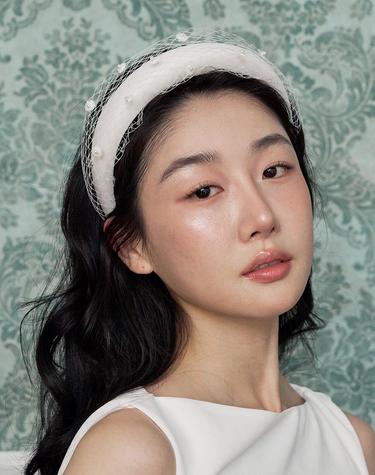 베일 진주 볼륨 헤어밴드 JP-26-100HB