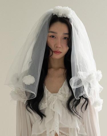 페탈 블룸 롱 베일 JP-26-103CB