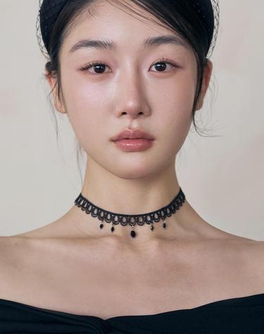 레이스 드롭 비즈 초커 JB-26-003N