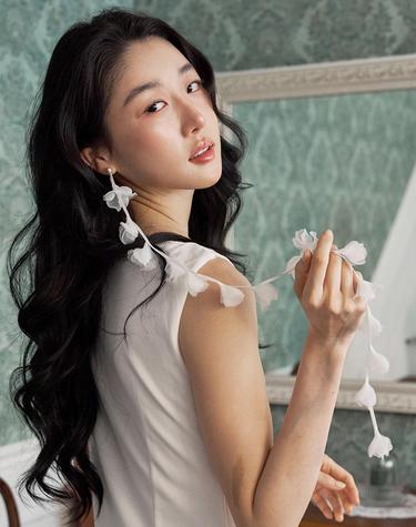 페탈 드롭 롱 귀걸이 JB-26-015E