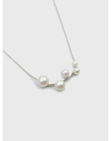 [SILVER] 벨로 진주 목걸이 JS-22-010N