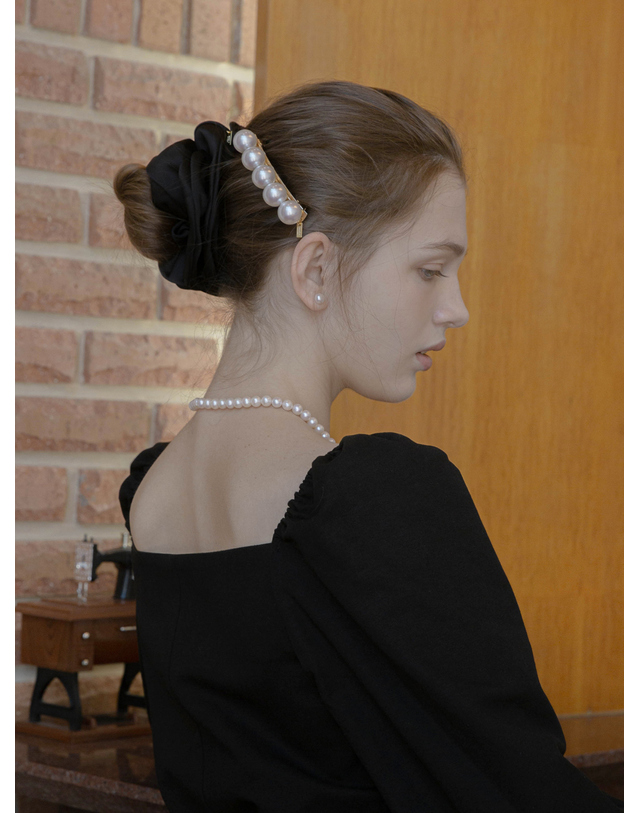 장폴클라리쎄 장폴 클라리쎄 빅 진주 자동핀 JP-22-181AB 착용컷