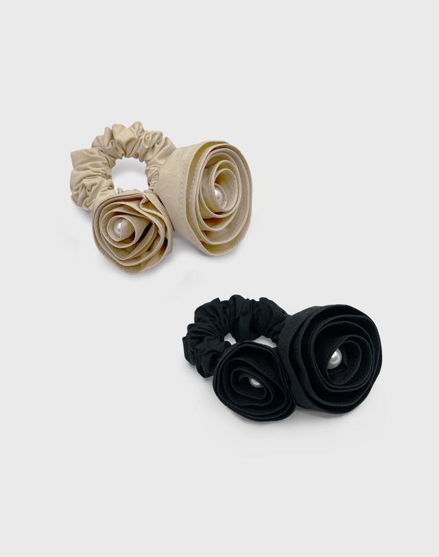 장폴클라리쎄 장폴 클라리쎄 코튼 로즈펄 스크런치 JP-25-060S 착용컷