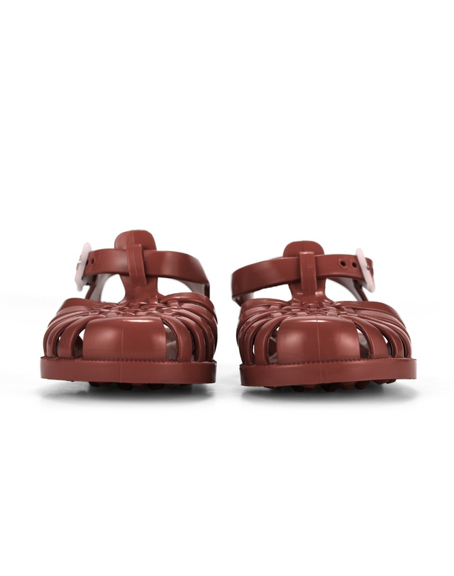 메듀즈 메듀즈 SUN 201 TERRACOTTA 테라코타 브라운 아동 키즈 젤리슈즈 샌들 착용컷