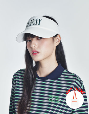 [쇼핑백동봉][Signature] 아이보리 여성 Classy 바이브 썬 바이저