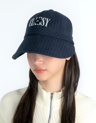 [TREND PICK] 네이비 여성 Classy 바이브 스트라이프 햇