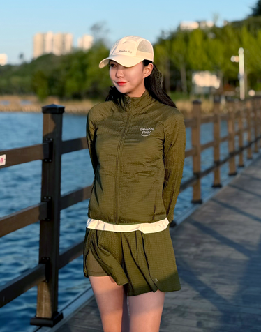 [BEST][AIR GRID] Women Pro-Fit Oversized Jacket (Khaki)