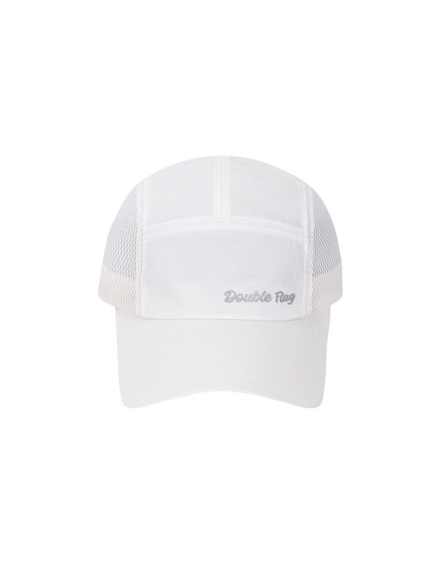 더블플래그 여성 [BEST][AIR GRID] Unisex Golf Cap-Cord Lock Adjustable Cap (Ivory) 아이보리 착용컷