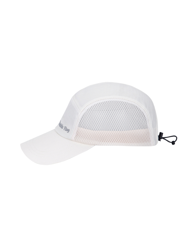 더블플래그 여성 [BEST][AIR GRID] Unisex Golf Cap-Cord Lock Adjustable Cap (Ivory) 아이보리 착용컷