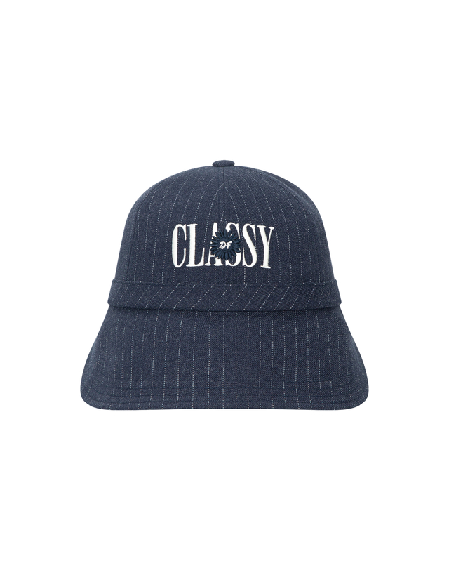 더블플래그 여성 [TREND PICK] 네이비 여성 Classy 바이브 스트라이프 햇 상세