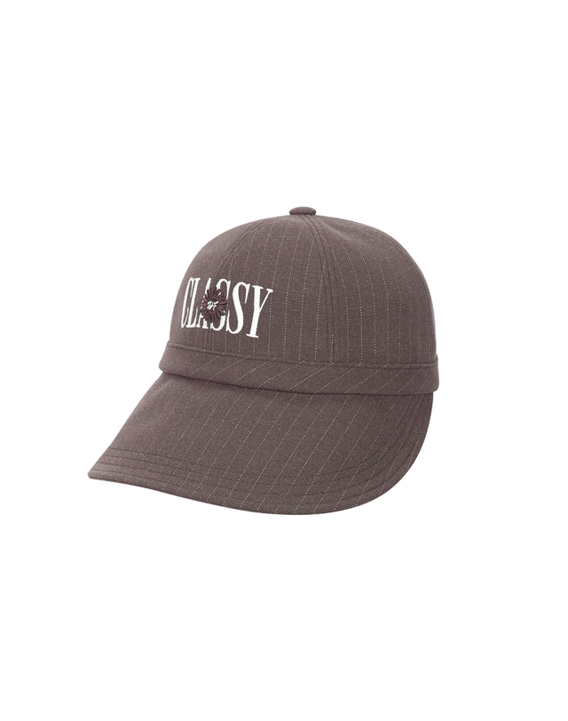더블플래그 여성 [TREND PICK] 브라운 여성 Classy 바이브 스트라이프 햇 상세