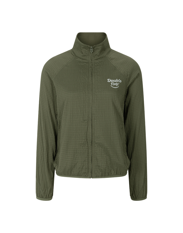 더블플래그 여성 [BEST][AIR GRID] Women Pro-Fit Oversized Jacket (Khaki) 카키 착용컷