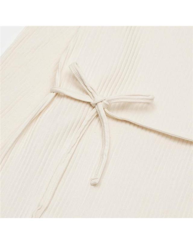 베이스레인지 베이스레인지 SHAW LONG SLEEVE KAFTAN DRSH-RIB-000-OW 흰색 착용컷