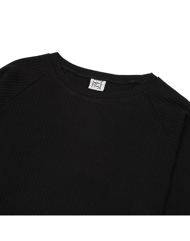 베이스레인지 베이스레인지 BASIC SWEAT FBSRI000-BK 블랙 착용컷