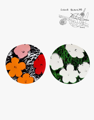 팝아트 르네블랑쉬 앤디 워홀 플레이트 16cm_플라워 (2color 택1)