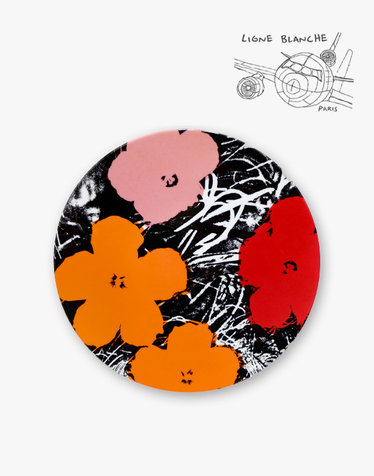 르네블랑쉬 앤디 워홀 플레이트 플라워 27cm (2color 택1)