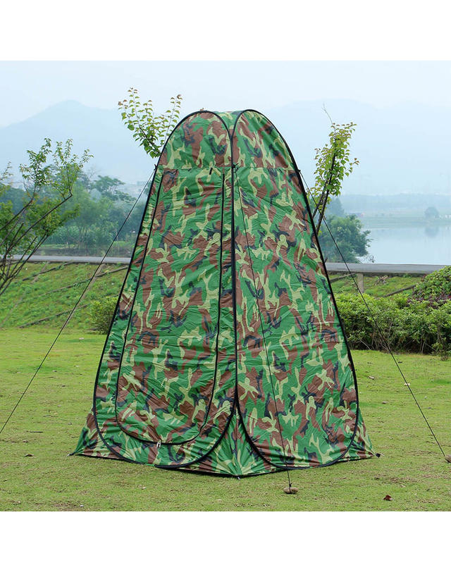 굿즈트리 캠핑존 이동식 샤워텐트 2size 3color 착용컷