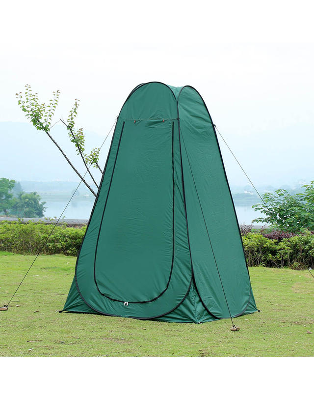 굿즈트리 캠핑존 이동식 샤워텐트 2size 3color 착용컷