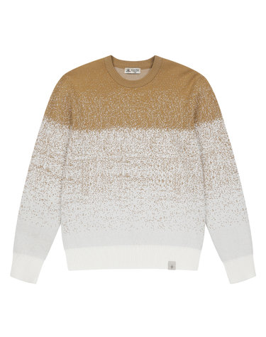 [페라로밀라노] 남성 투 톤 라운드 스웨터 다크베이지 (AM0DRD15154)