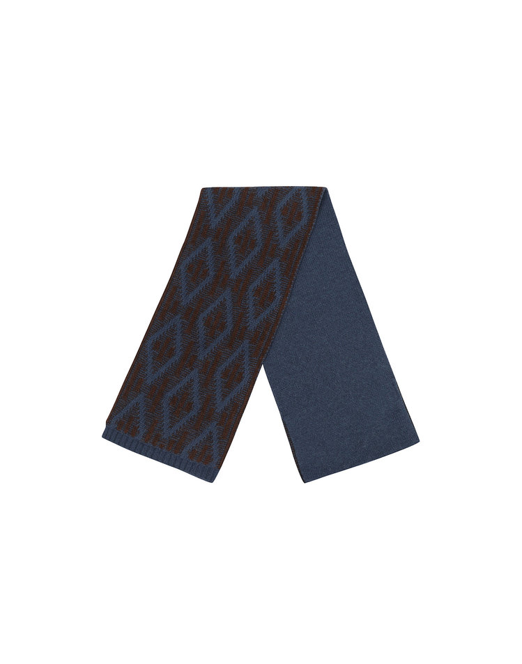 ㈜슈페리어 [페라로밀라노] 니트 멀티조직 투웨이 쁘띠 머플러 블루 (AMAFAMF40443)
