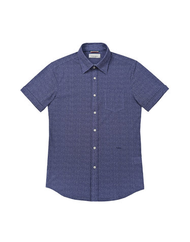 [페라로밀라노]남성 핀도트 셔츠 네이비 (AMSDWS20349)