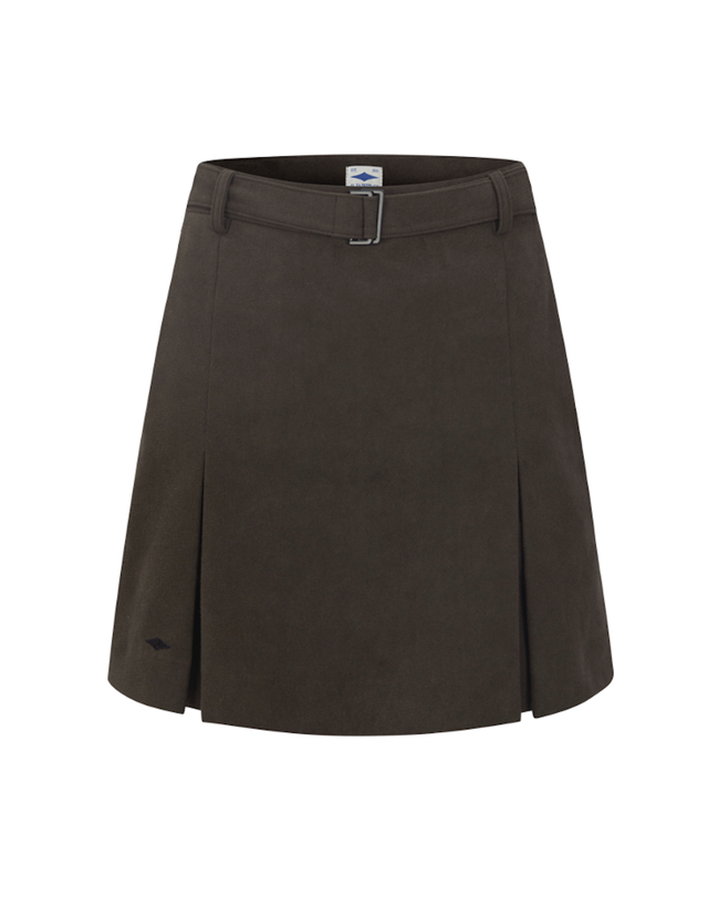 블루제이너클럽 BJC belted skirt - Premium Faux Suede 착용컷
