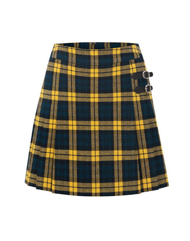 블루제이너클럽 BJC Plaid Skirt - Yellow 착용컷