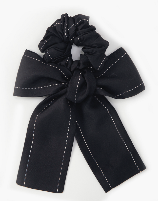 블루제이너클럽 BJC silk hair ribbon - Black 착용컷
