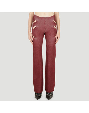 [해외직구] 26 FW 디온리 Lock Slit 컷아웃 슬릿 비스코스 블랜드 슬림 C7133P22 OXBLOOD DUSTY PINK