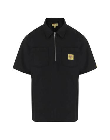 [해외직구] 26 FW 아이스크림 그래픽 프린트 하프 지퍼 폴로 셔츠 ICSH26222BLACK TP456232076
