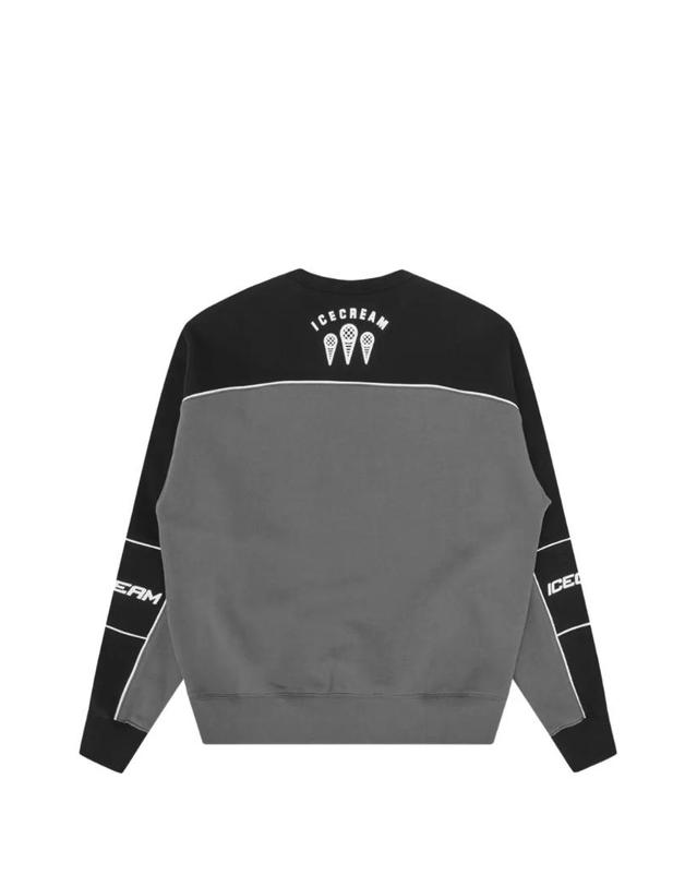 아이스크림 [해외직구] 26 FW 아이스크림 logo print panelled sweater ICCR26343 TP459294140 착용컷